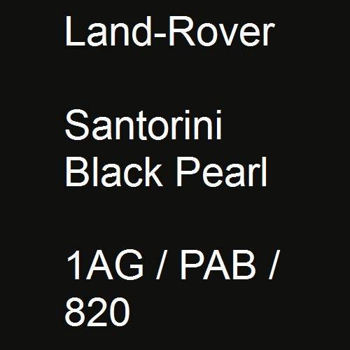 Land-Rover, Santorini Black Pearl, 1AG / PAB / 820.
